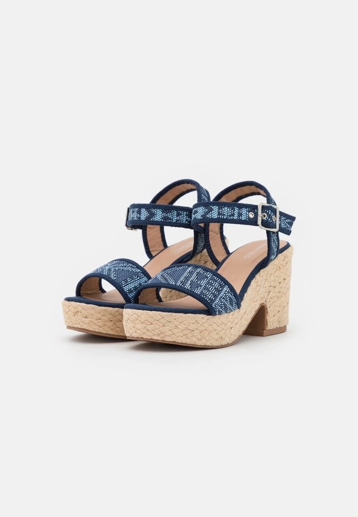 Sandale ANNA FIELD Anna Field Platform Sandals Bleu Marine Femme | FHW-1995026